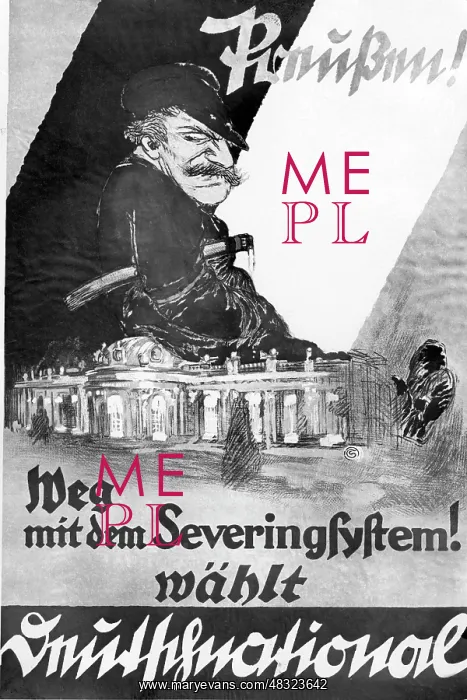 : Election poster of the DNVP on the occasion : Election poster of the DNVP on the occasion