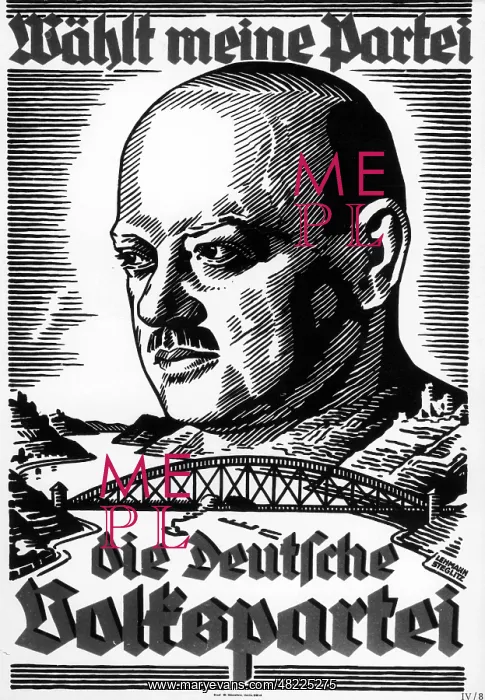 : Election poster of the DVP, 1930 : Election poster of the DVP, 1930