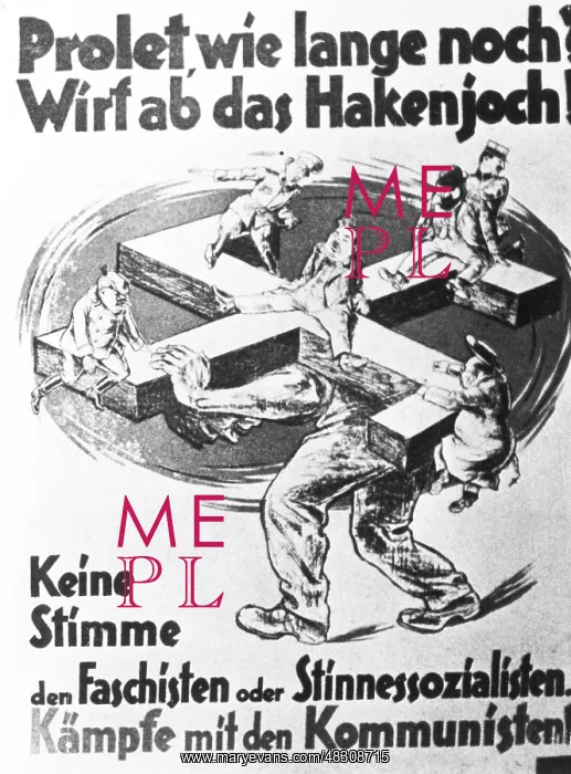 : Election poster of the KPD for one of the two : Election poster of the KPD for one of the two