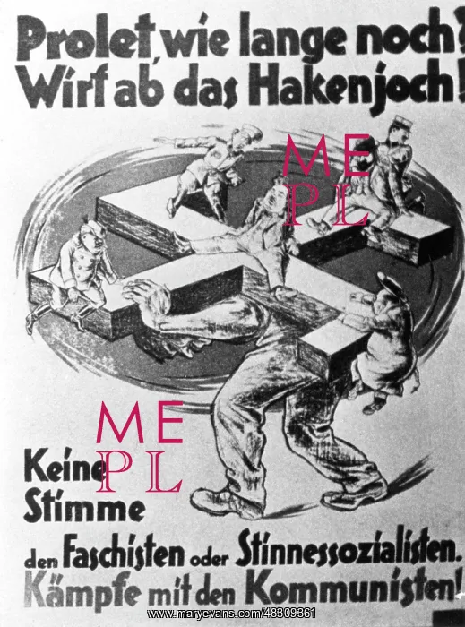 : Election poster of the KPD on the occasion : Election poster of the KPD on the occasion