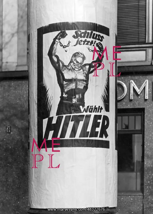 : Election poster of the National Socialists : Election poster of the National Socialists