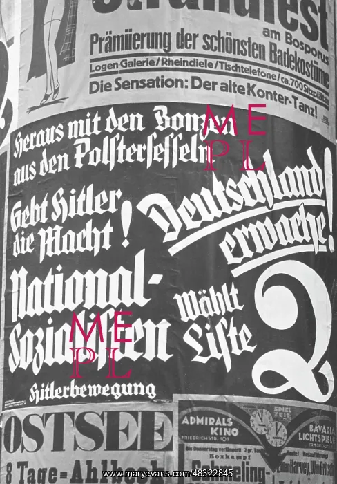 : Election poster of the NSDAP, 1925 : Election poster of the NSDAP, 1925