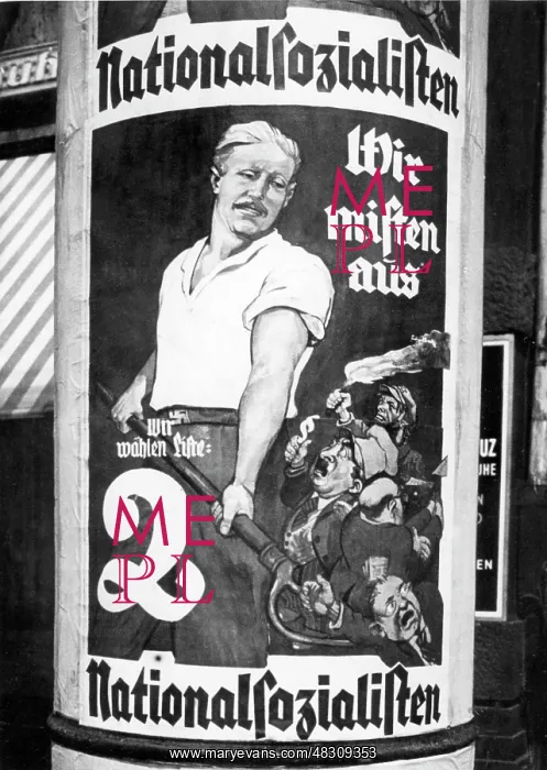 : Election poster of the NSDAP on the occasion : Election poster of the NSDAP on the occasion