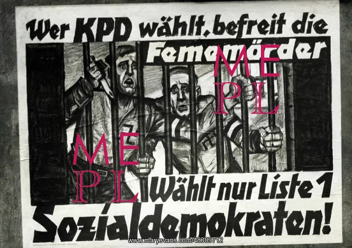 : Election poster of the SPD, 1932 : Election poster of the SPD, 1932