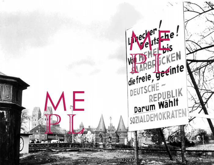 : Election poster of the SPD : Election poster of the SPD