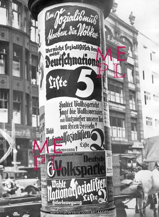 : Election posters in advance of the general election, 1932 : Election posters in advance of the general election, 1932