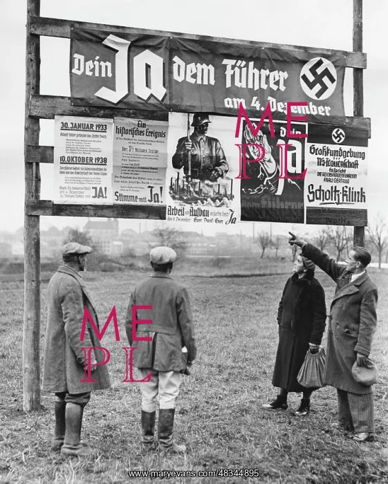 : Election posters in Dux, 1938 : Election posters in Dux, 1938