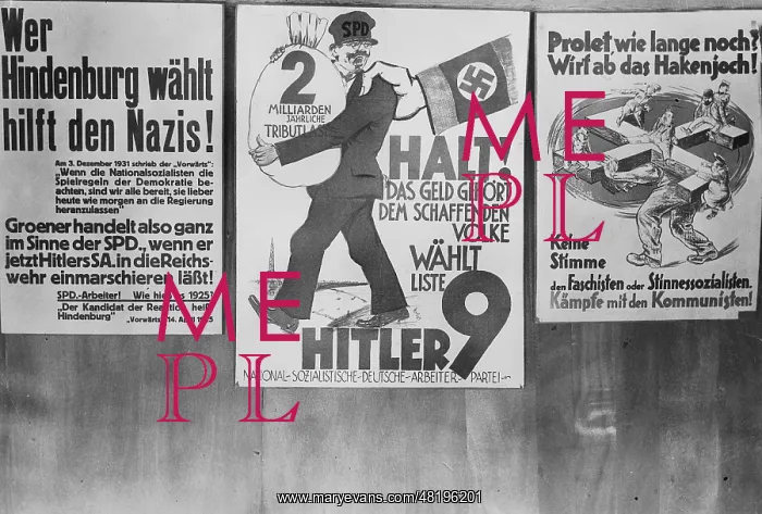 : Election posters of KPD and NSDAP from the 1920's : Election posters of KPD and NSDAP from the 1920's