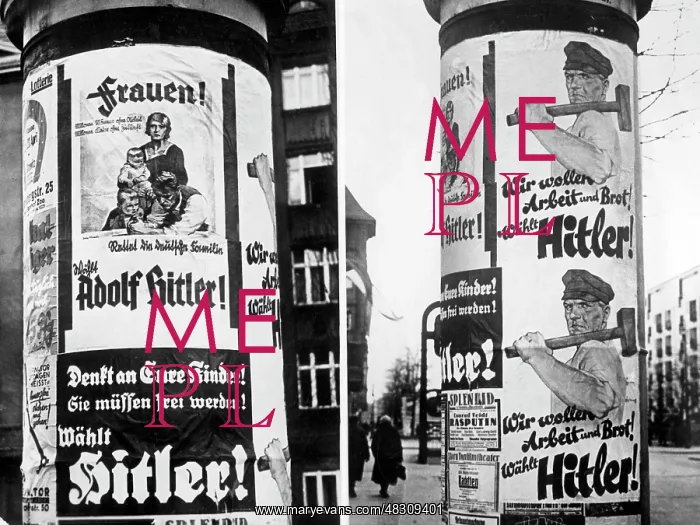 : Election posters of the National Socialists : Election posters of the National Socialists