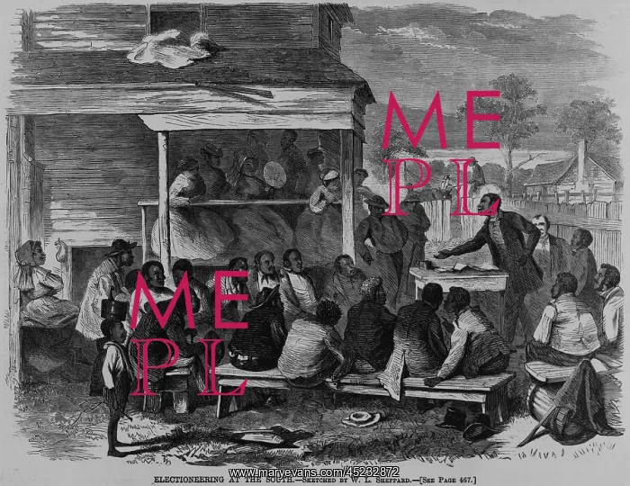 : Electioneering in the South in summer 1868. ? : Electioneering in the South in summer 1868. ?