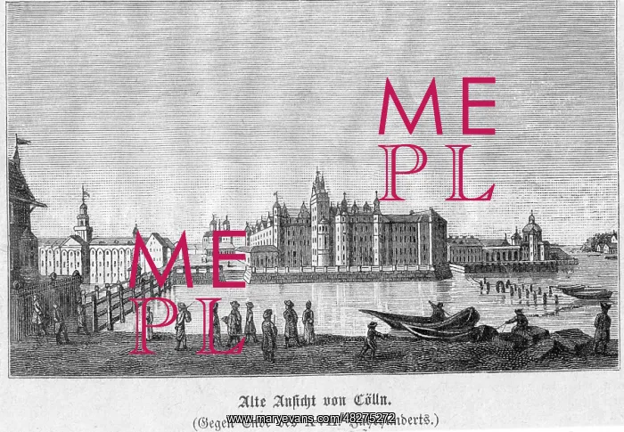 : Electoral residence in Berlin, around 1690 : Electoral residence in Berlin, around 1690