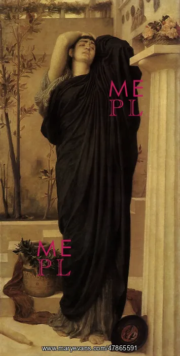  : Electra Mourns and Vows, by Leighton