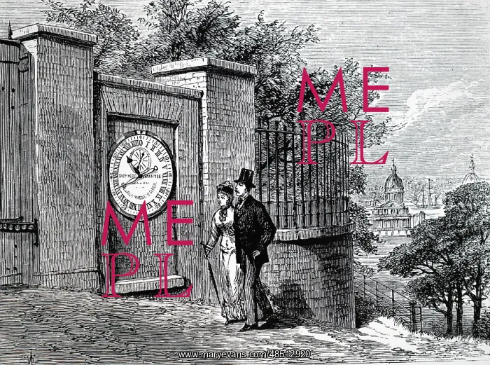 : Electric clock installed by Airy at the gate of : Electric clock installed by Airy at the gate of