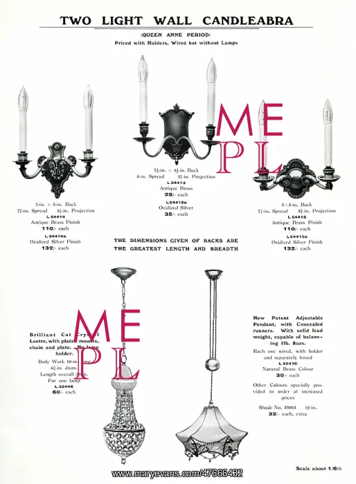 : Electric Light Fixtures catalogue, Candleabra (Candelabra) : Electric Light Fixtures catalogue, Candleabra (Candelabra)