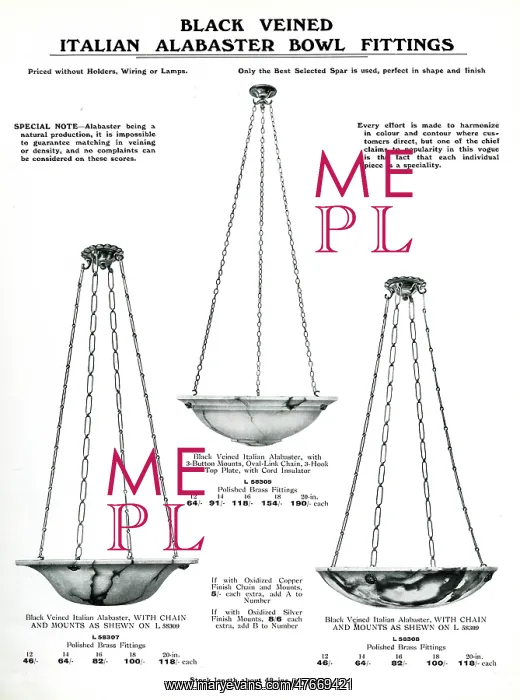 : Electric Light Fixtures catalogue, Alabaster Bowl Fittings : Electric Light Fixtures catalogue, Alabaster Bowl Fittings
