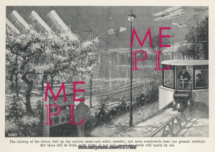 : Electric Monorail 1909 : Electric Monorail 1909