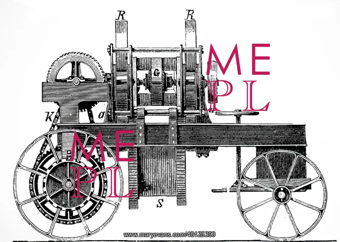 : Electric plough. 1890 : Electric plough. 1890