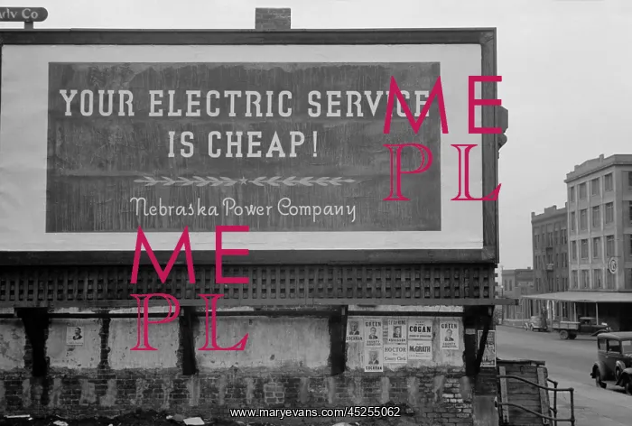 : Your Electric Service is Cheap reads a 1930s : Your Electric Service is Cheap reads a 1930s