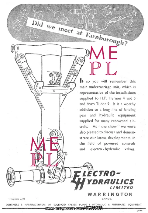 : Electro Hydraulics Aircraft Undercarriages & Components : Electro Hydraulics Aircraft Undercarriages & Components