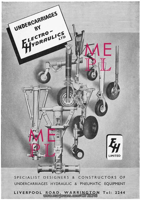  : Electro Hydraulics Aircraft Undercarriages & Components