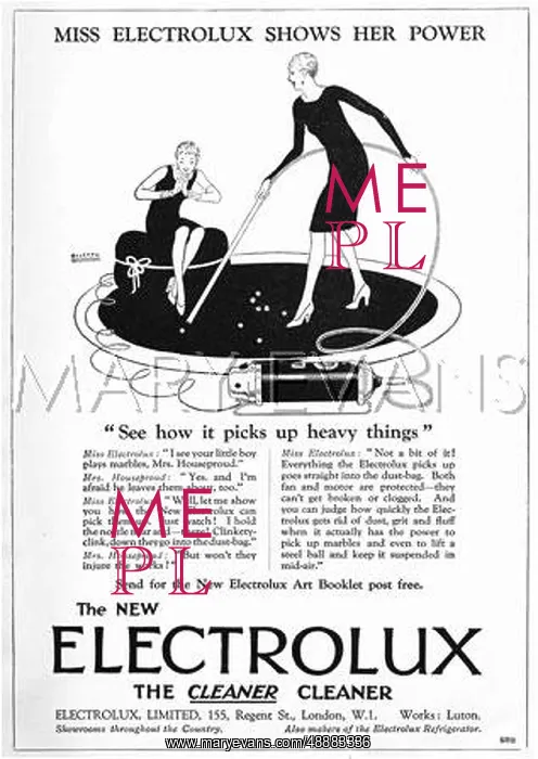 : ELECTROLUX ADVERT 1927 : ELECTROLUX ADVERT 1927