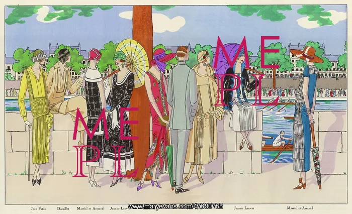: Elegant fashions at a regatta : Elegant fashions at a regatta