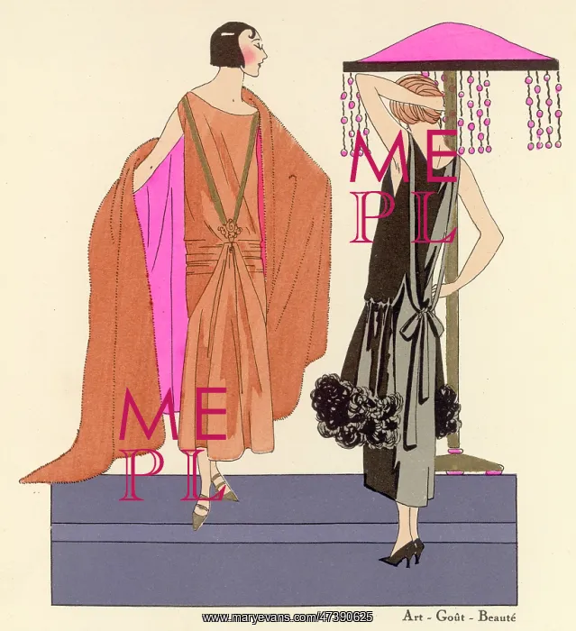 : Two elegant ladies in evening dresses : Two elegant ladies in evening dresses