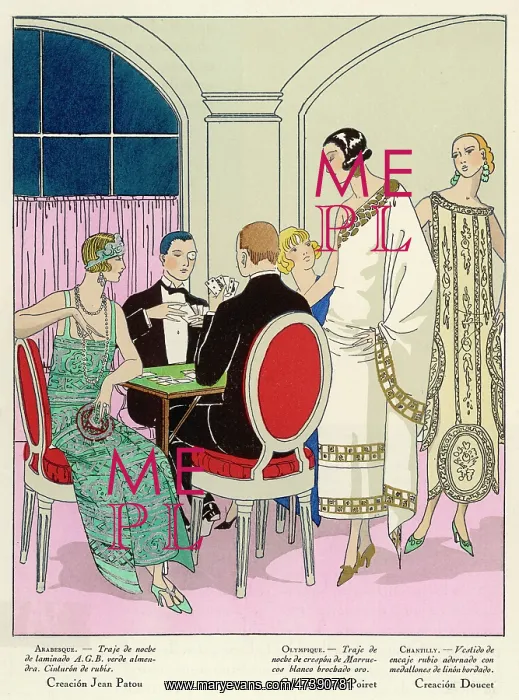 : Elegant ladies taking part in a card game : Elegant ladies taking part in a card game