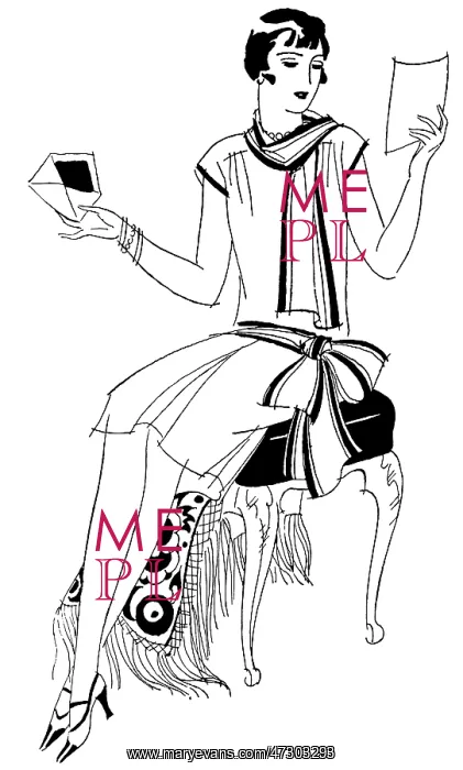 : ELEGANT LADY AND LETTER : ELEGANT LADY AND LETTER