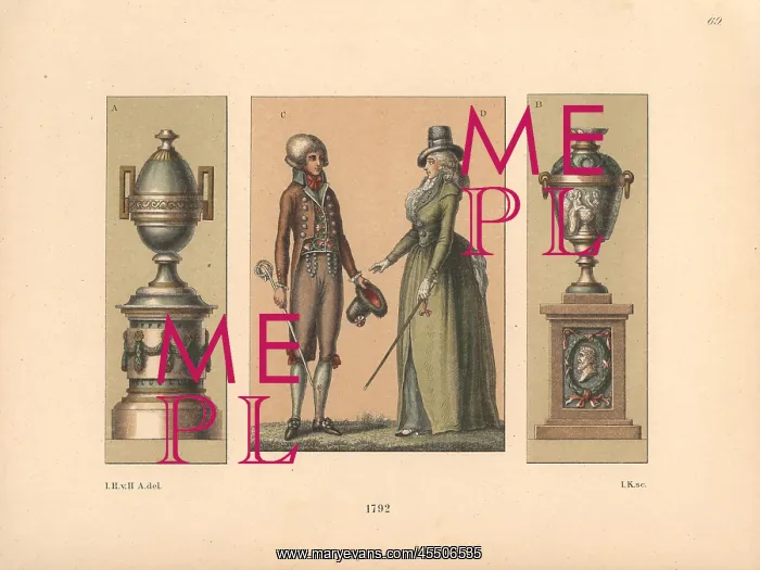  : Elegant Parisian man in the 1792 style and