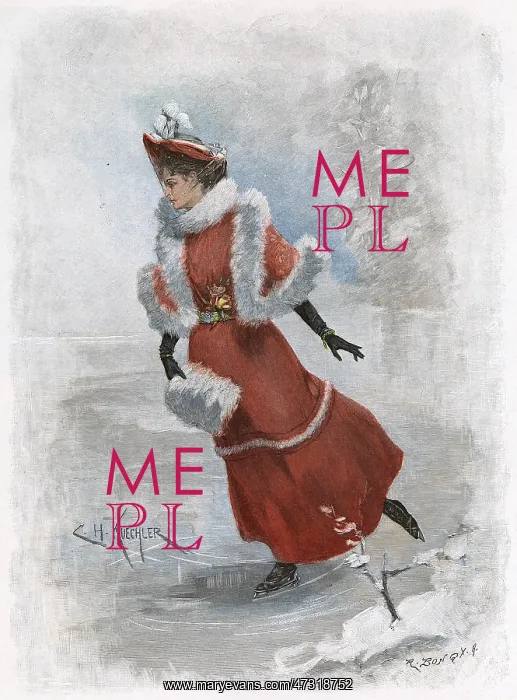: ELEGANT SKATER IN RED : ELEGANT SKATER IN RED