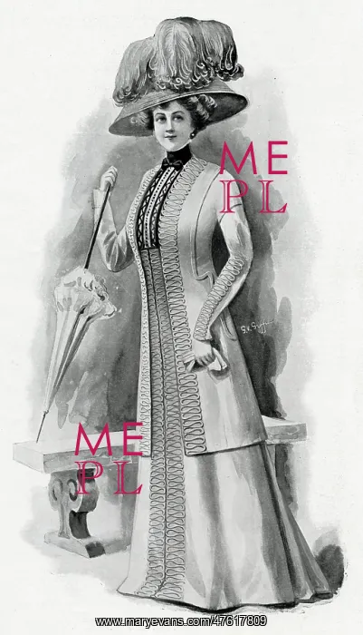 : Elegant tailored dress 1909 : Elegant tailored dress 1909