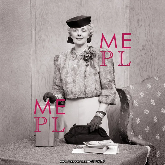 : Elegantly Dressed Middle-Aged Woman Wearing Hat : Elegantly Dressed Middle-Aged Woman Wearing Hat