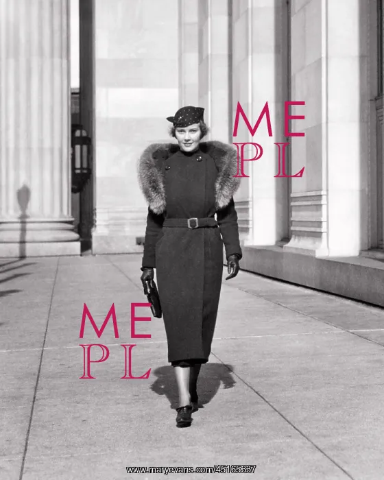 : Elegantly Dressed Woman Walking along Sidewalk : Elegantly Dressed Woman Walking along Sidewalk