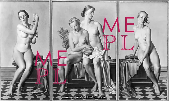 : The Four Elements by Adolf Ziegler, 1937 : The Four Elements by Adolf Ziegler, 1937
