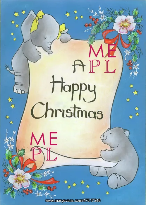 : Elephant and Bear with A Happy Christmas : Elephant and Bear with A Happy Christmas