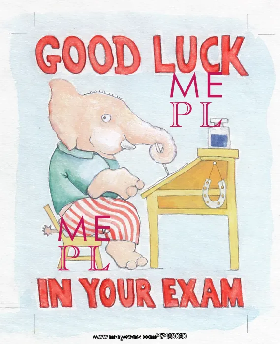 : Elephant doing his exams : Elephant doing his exams