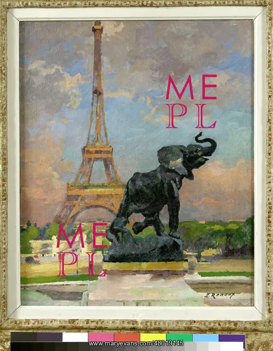 : Elephant of Fremiet and the Eiffel Tower : Elephant of Fremiet and the Eiffel Tower