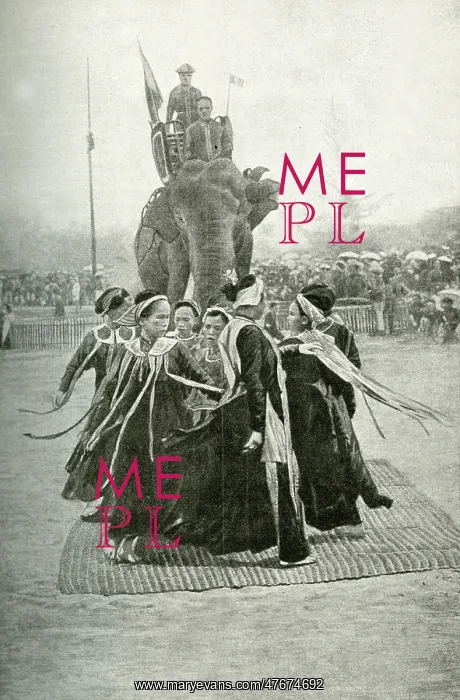 : Elephant presentation dance, Nha Trang, South Vietnam : Elephant presentation dance, Nha Trang, South Vietnam