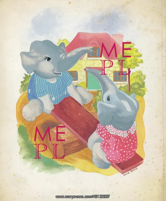 : Elephants dressed as children : Elephants dressed as children