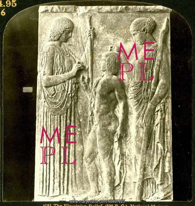  : Eleusinian relief, National Museum, Athens