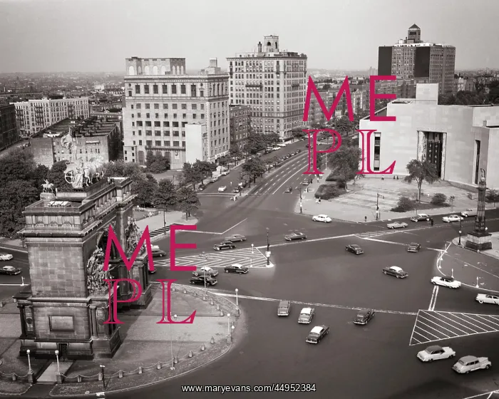 : Elevated View Grand Army Plaza Public Library : Elevated View Grand Army Plaza Public Library