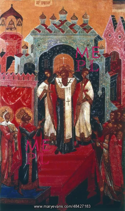 : Elevation of the Cross during a Russian Orthodox : Elevation of the Cross during a Russian Orthodox