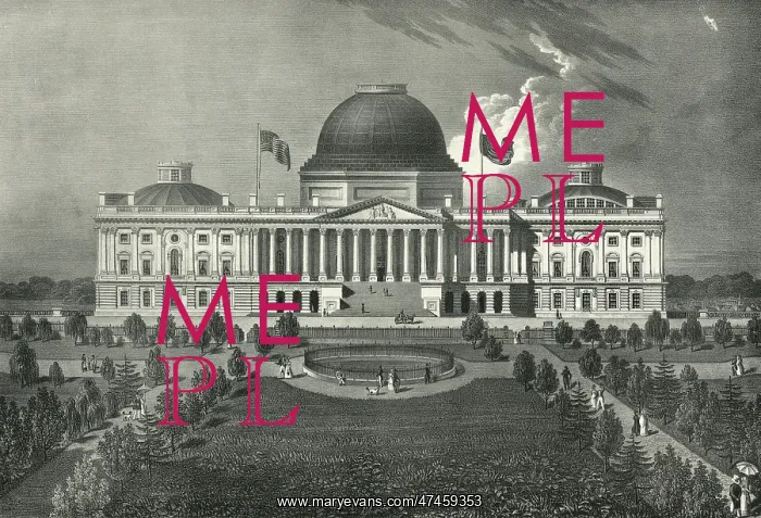 : Elevation of the eastern front of the Capitol of the United : Elevation of the eastern front of the Capitol of the United