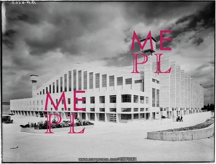 : Front elevation of the Empire Pool, Wembley : Front elevation of the Empire Pool, Wembley