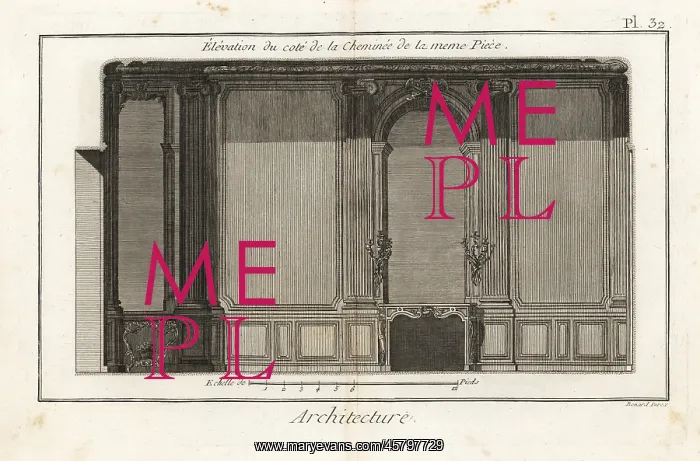 : Elevation of a games room in an apartment in the : Elevation of a games room in an apartment in the