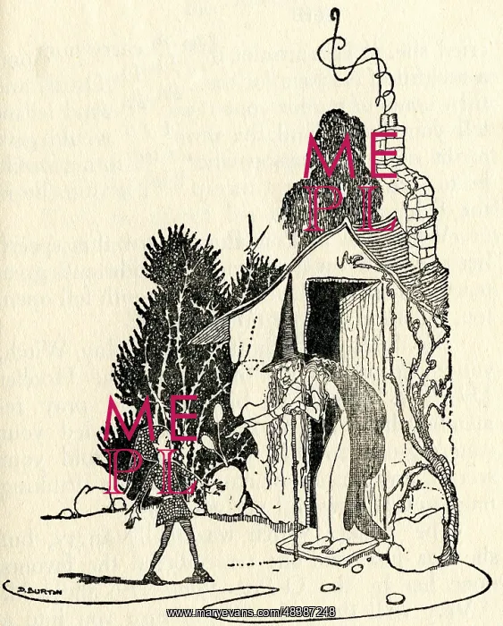 : An elf at the door of a witch?s house : An elf at the door of a witch?s house
