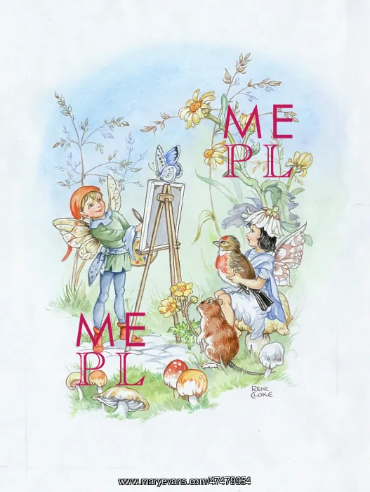  : Elf painting a picture