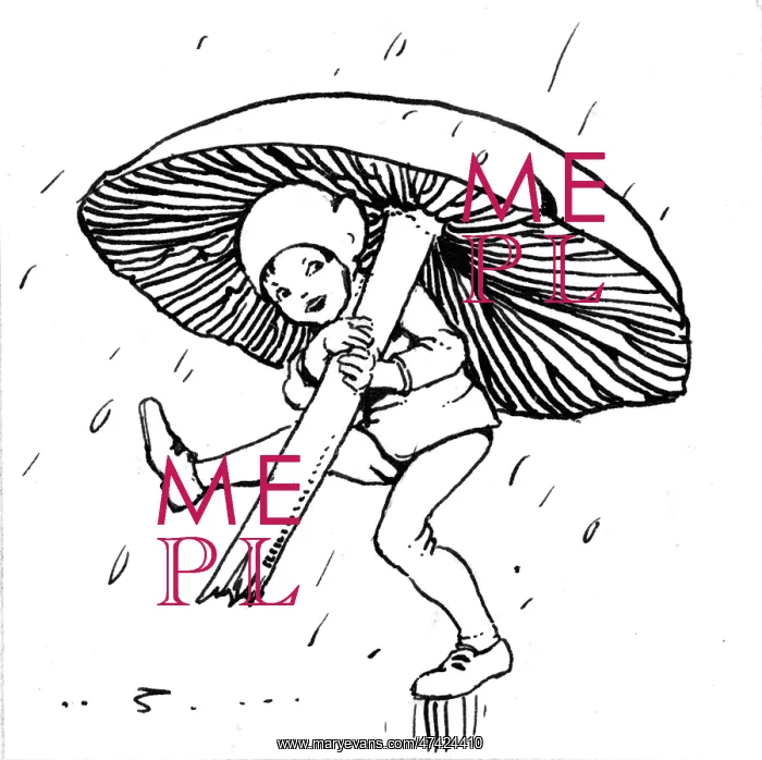  : Elf with toadstool umbrella