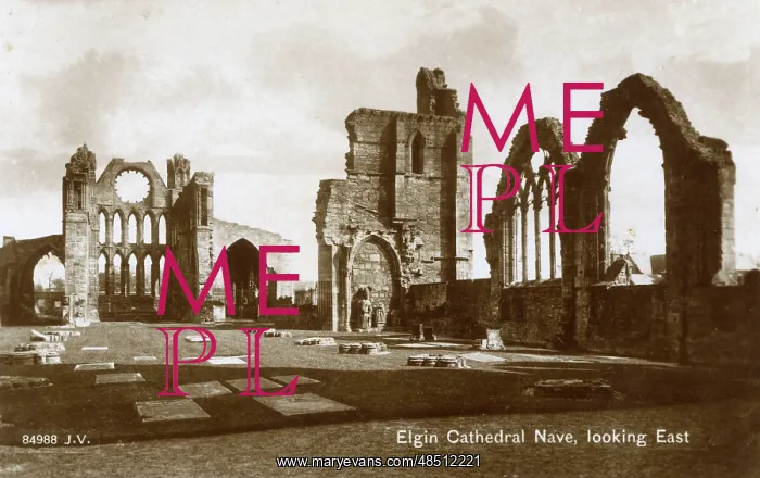  : Elgin Cathedral Nave, looking East, Moray, Scotland